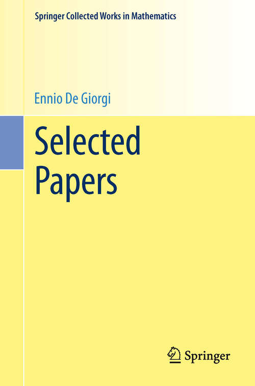Book cover of Selected Papers (1st ed. 2006) (Springer Collected Works in Mathematics)
