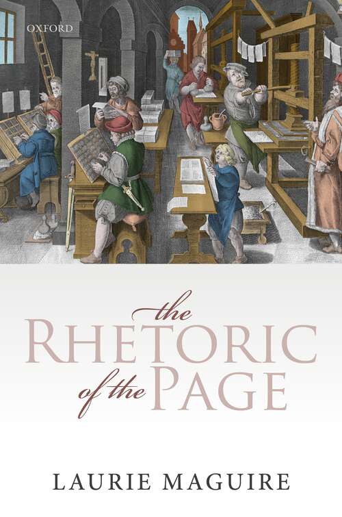 Book cover of The Rhetoric of the Page