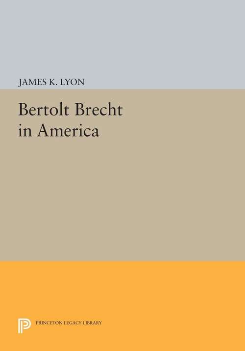 Book cover of Bertolt Brecht in America (PDF)