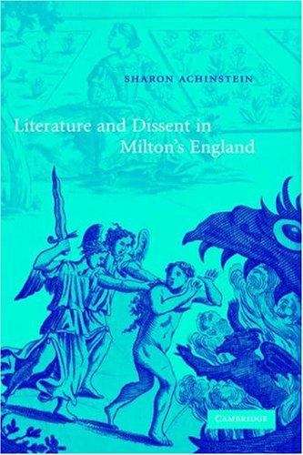 Book cover of Literature And Dissent In Milton's England (PDF)