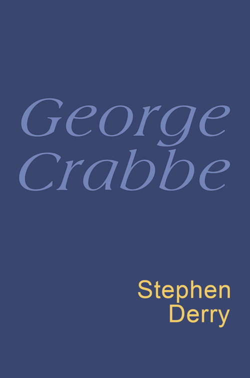 Book cover of George Crabbe: Everyman's Poetry (Everyman's Poetry)