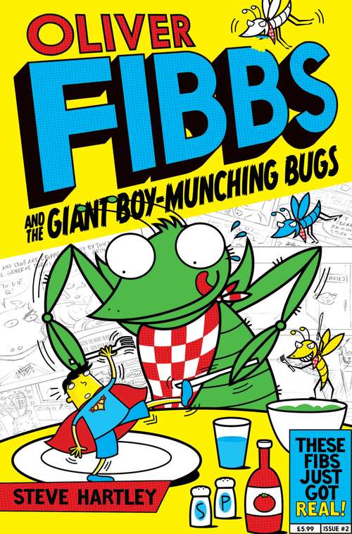 Book cover of The Giant Boy-Munching Bugs (Oliver Fibbs #2)