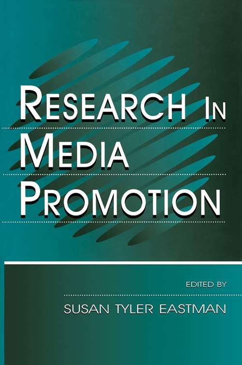 Book cover of Research in Media Promotion (Routledge Communication Series)