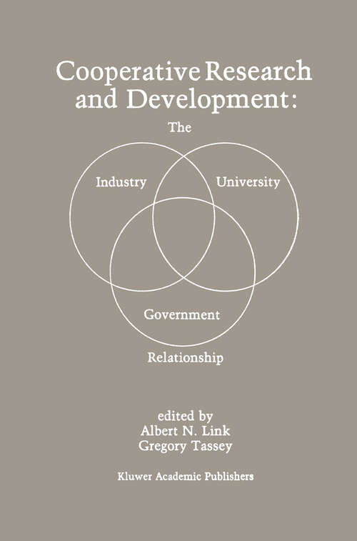 Book cover of Cooperative Research and Development: The Industry—University—Government Relationship (1989)