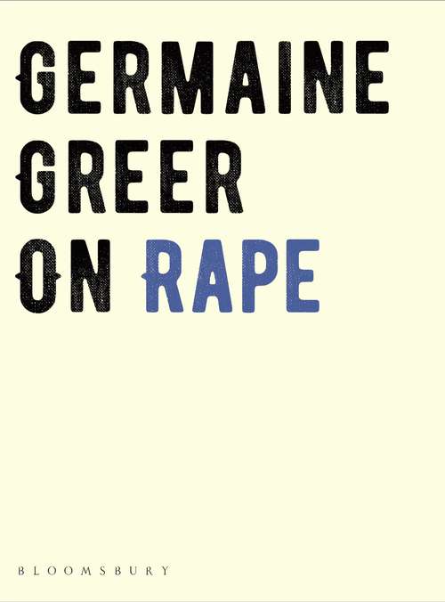 Book cover of On Rape