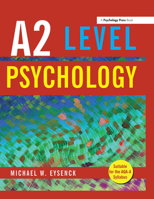 Book cover of A2 Level Psychology