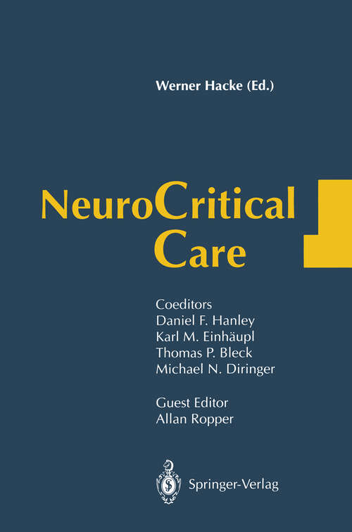 Book cover of Neurocritical Care (1994)