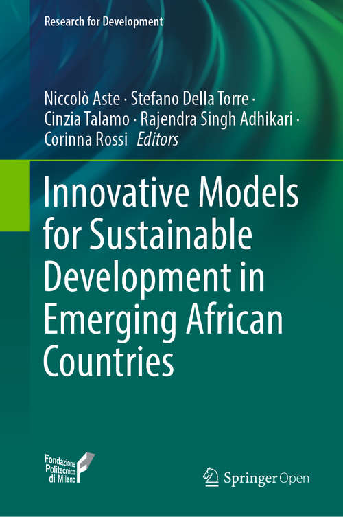 Book cover of Innovative Models for Sustainable Development in Emerging African Countries (1st ed. 2020) (Research for Development)