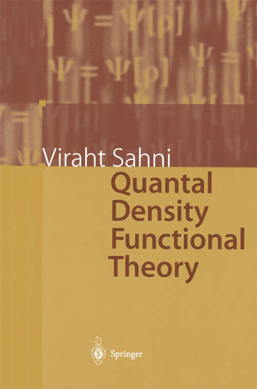 Book cover of Quantal Density Functional Theory (2004)