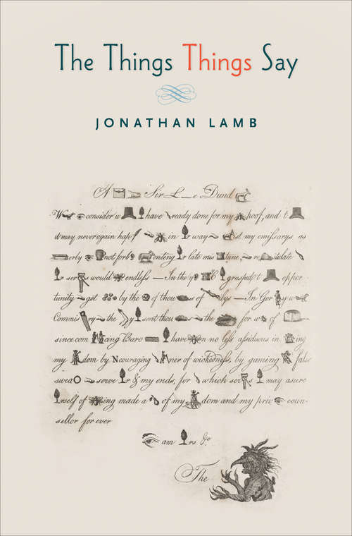 Book cover of The Things Things Say