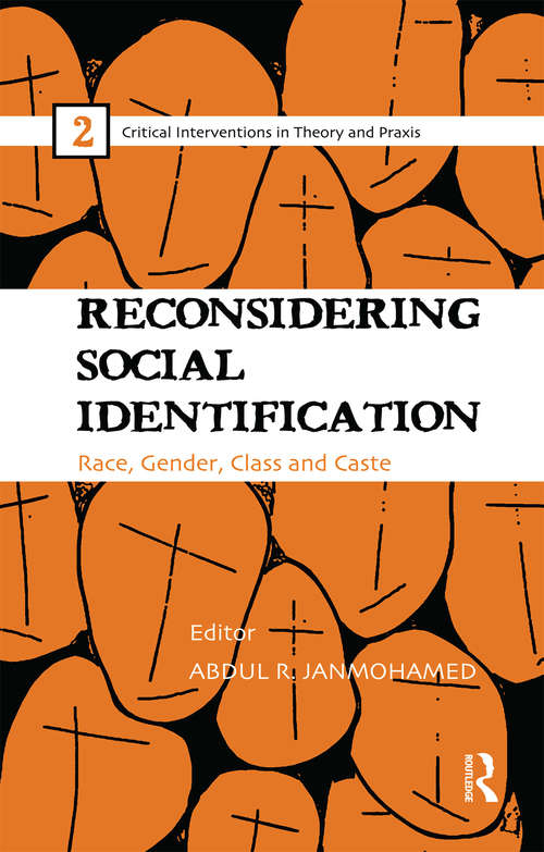 Book cover of Reconsidering Social Identification: Race, Gender, Class and Caste