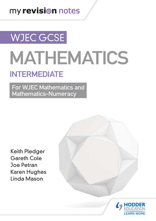 Book cover of WJEC GCSE Maths Intermediate: Mastering Mathematics Revision Guide (PDF)