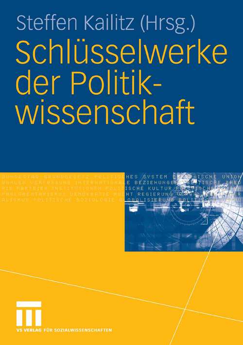 Book cover of Schlüsselwerke der Politikwissenschaft (2007)