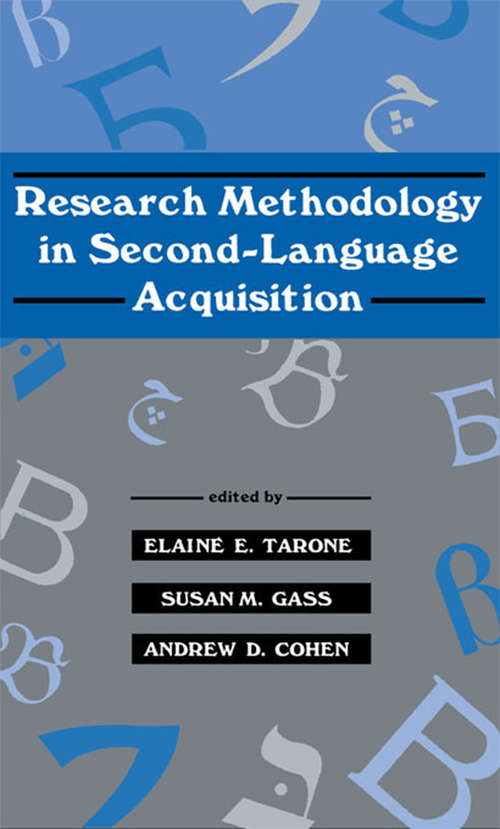 Book cover of Research Methodology in Second-Language Acquisition (2) (Second Language Acquisition Research Series)