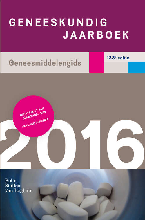 Book cover of Geneeskundig jaarboek 2016: Geneesmiddelengids (2nd ed. 2015)