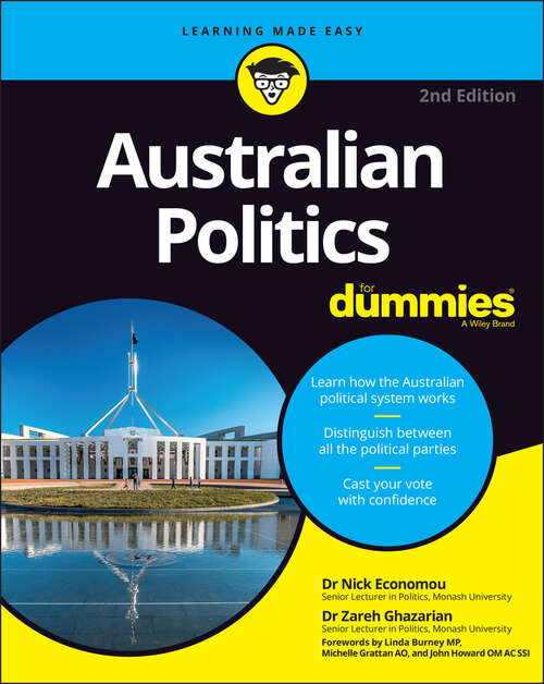 Book cover of Australian Politics For Dummies