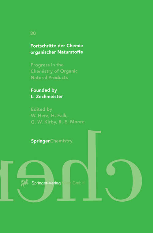 Book cover of Fortschritte der Chemie organischer Naturstoffe / Progress in the Chemistry of Organic Natural Products (2000) (Fortschritte der Chemie organischer Naturstoffe   Progress in the Chemistry of Organic Natural Products #80)