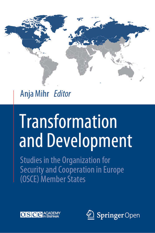 Book cover of Transformation and Development: Studies in the Organization for Security and Cooperation in Europe (OSCE) Member States (1st ed. 2020)
