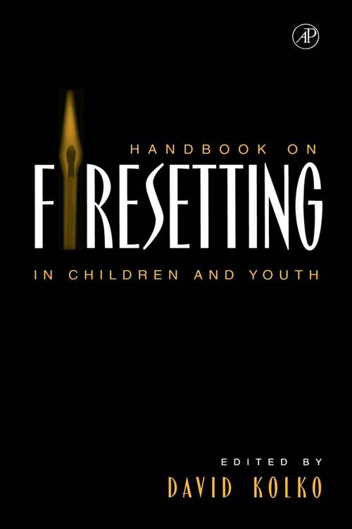 Book cover of Handbook on Firesetting in Children and Youth