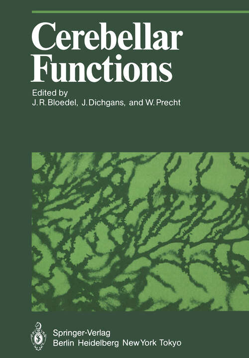 Book cover of Cerebellar Functions (1985) (Proceedings in Life Sciences)