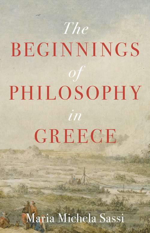 Book cover of The Beginnings of Philosophy in Greece