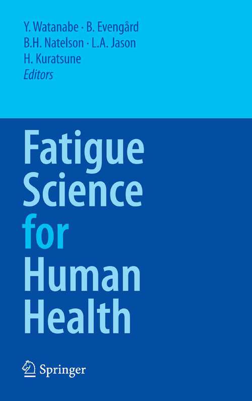 Book cover of Fatigue Science for Human Health (2008)