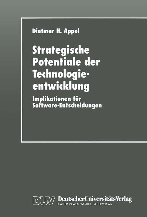 Book cover of Strategische Potentiale der Technologieentwicklung: Implikationen für Software-Entscheidungen (1998)
