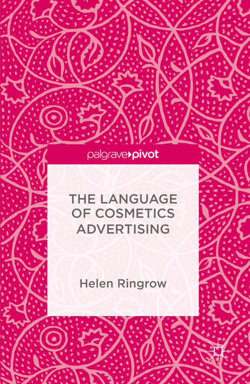 Book cover of The Language of Cosmetics Advertising (1st ed. 2016)