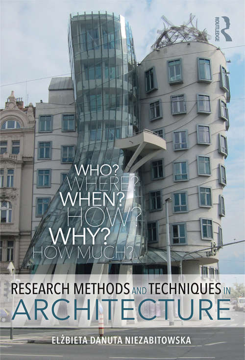 Book cover of Research Methods and Techniques in Architecture