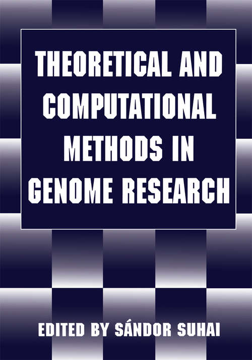 Book cover of Theoretical and Computational Methods in Genome Research (1997)