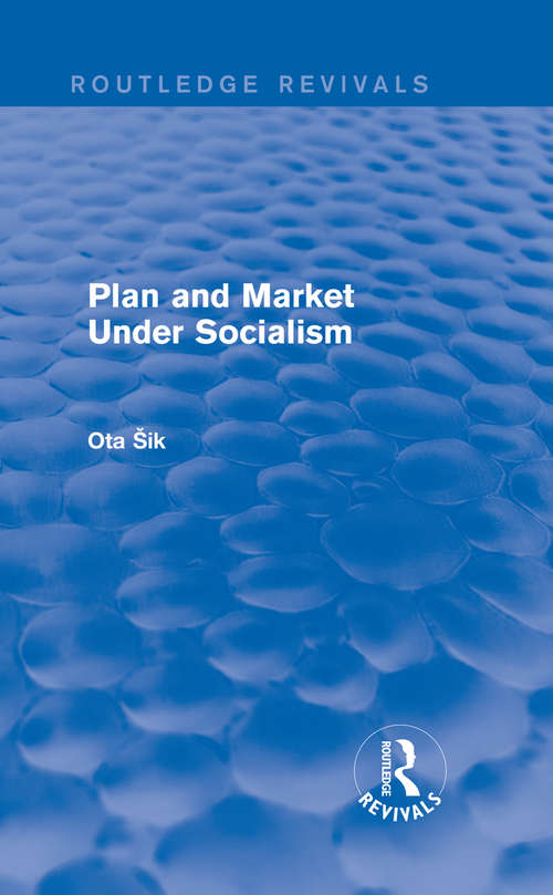 Book cover of Plan and Market Under Socialism