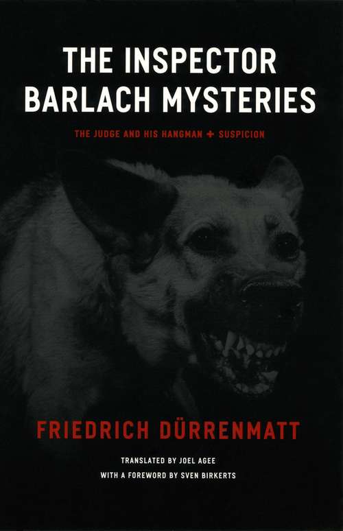 Book cover of The Inspector Barlach Mysteries: The Judge and His Hangman and Suspicion