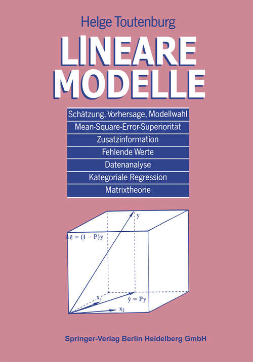 Book cover of Lineare Modelle (1992)