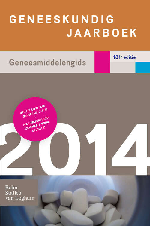 Book cover of Geneeskundig jaarboek 2014: Geneesmiddelengids 131e editie (2014)