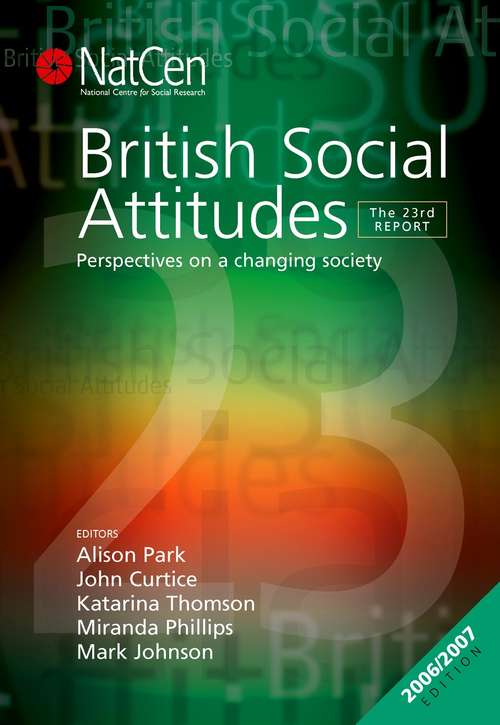 Book cover of British Social Attitudes: The 23rd Report (PDF)