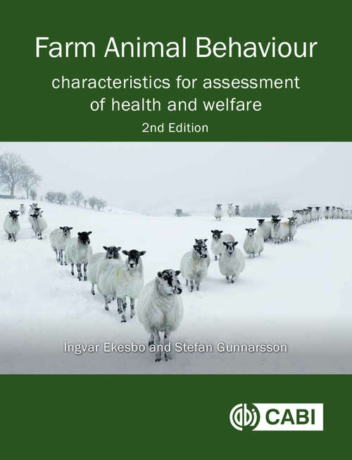 Book cover of Farm Animal Behaviour: Characteristics for Assessment of Health and Welfare (2)