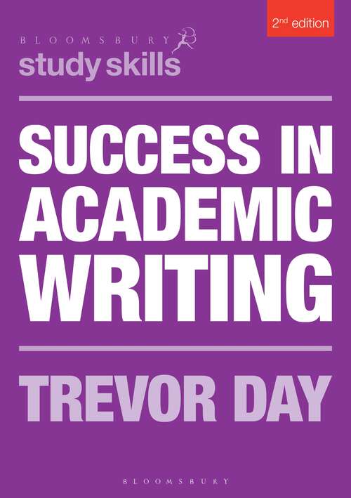 Book cover of Success in Academic Writing (Palgrave Study Skills)