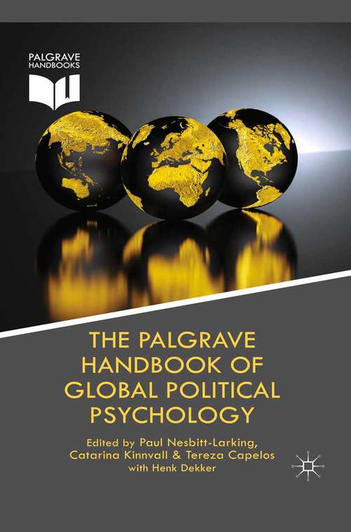 Book cover of The Palgrave Handbook of Global Political Psychology (2014) (Palgrave Studies in Political Psychology)