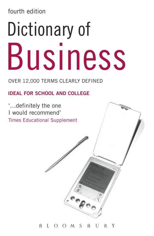 Book cover of Dictionary of Business
