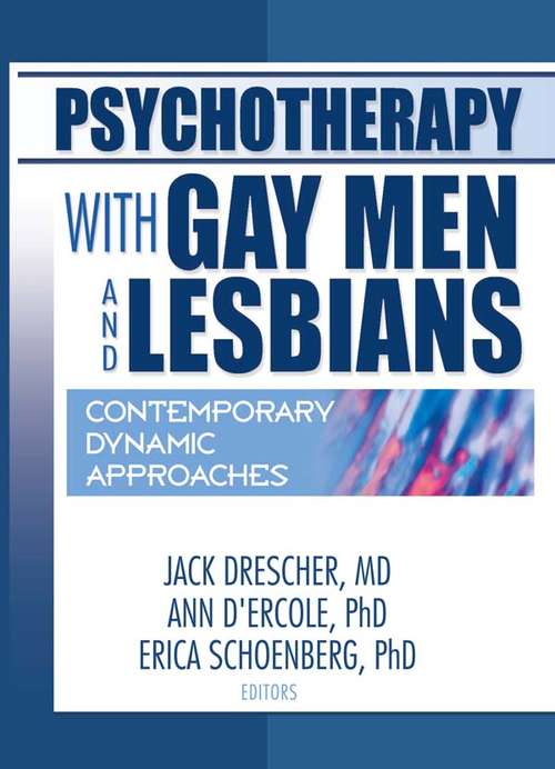 Book cover of Psychotherapy with Gay Men and Lesbians: Contemporary Dynamic Approaches