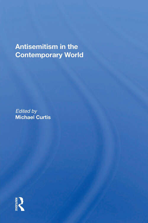 Book cover of Antisemitism In The Contemporary World