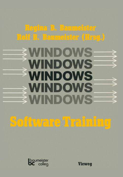Book cover of Windows Software Training (1987)