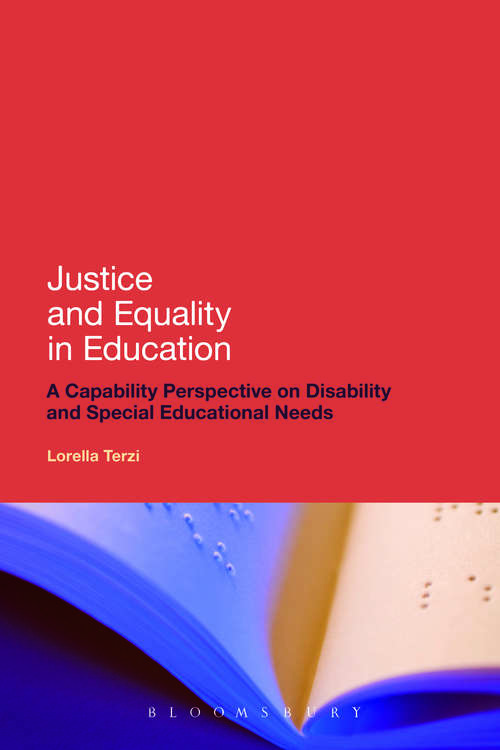 Book cover of Justice and Equality in Education: A Capability Perspective on Disability and Special Educational Needs