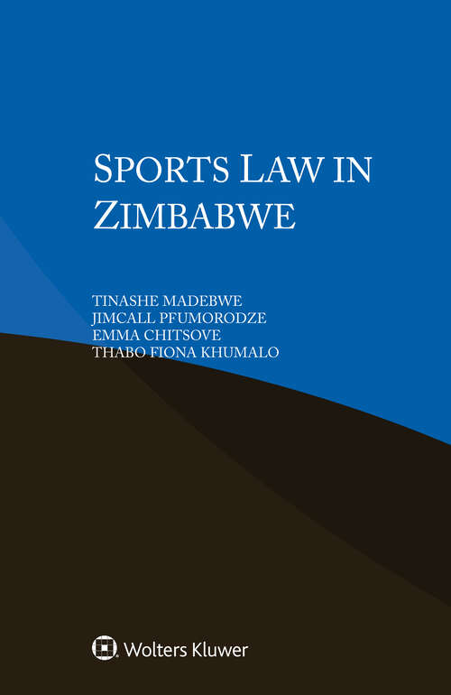 Book cover of Sports Law in Zimbabwe