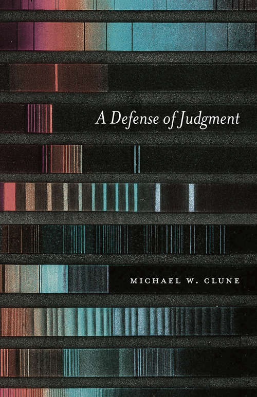 Book cover of A Defense of Judgment