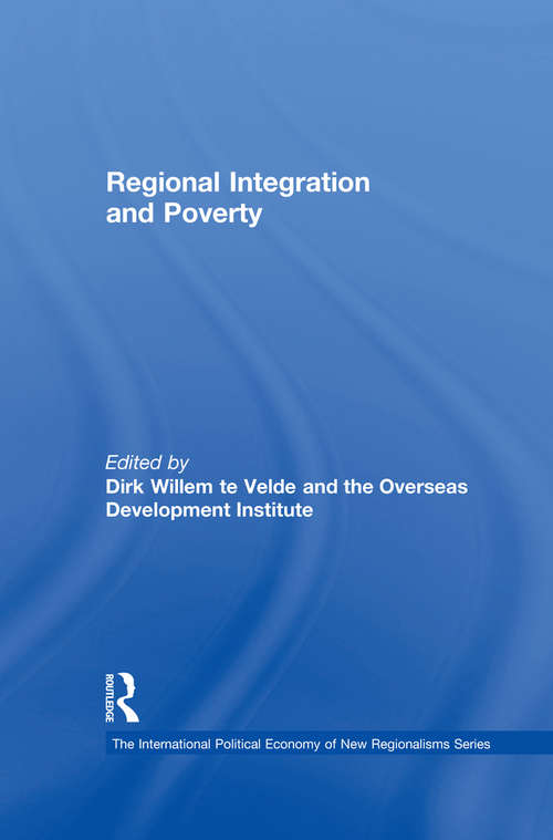 Book cover of Regional Integration and Poverty (New Regionalisms Series)