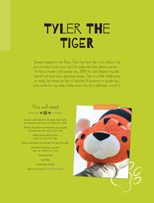 Book cover of Tyler the Tiger Soft Toy Pattern