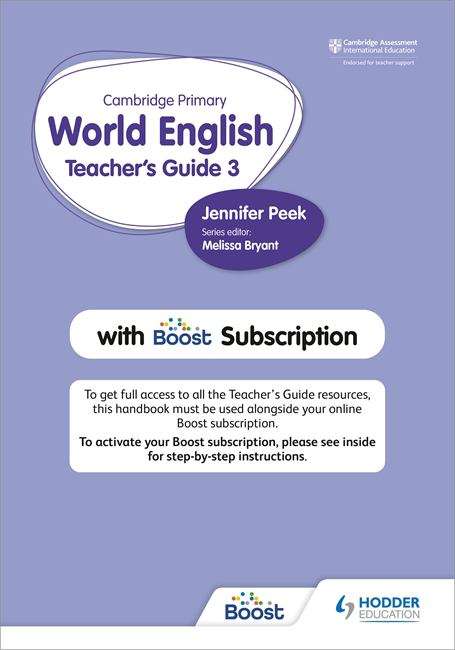 Book cover of Cambridge Primary World English Teacher's Guide Stage 3 with Boost Subscription