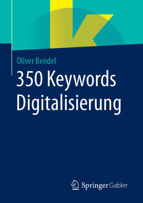 Book cover of 350 Keywords Digitalisierung (1. Aufl. 2019)