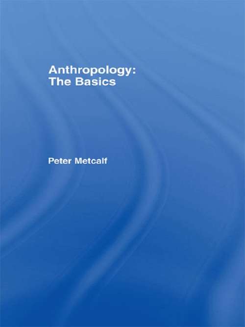 Book cover of Anthropology: The Basics (The Basics)